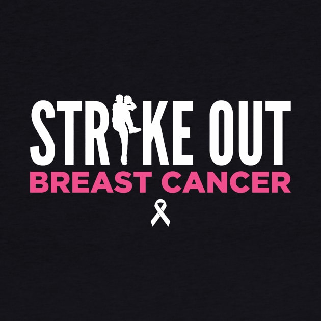 Strike Out Breast Cancer Awareness Fight Baseball by oskibunde